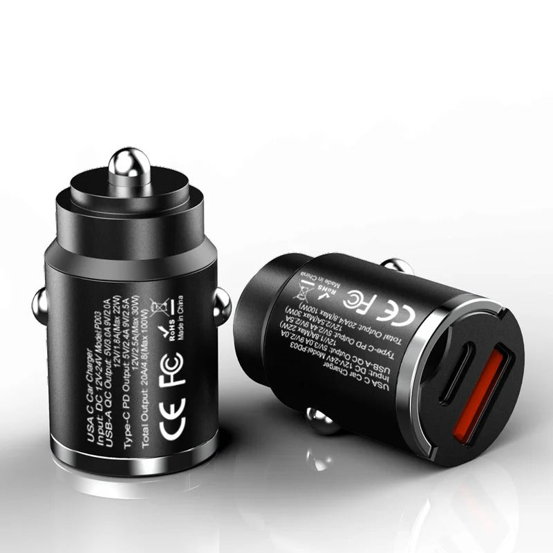 Two AutoClub Phantom 100W car chargers